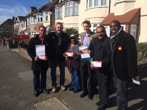 Out on the #LabourDoorstep in Marks Gate